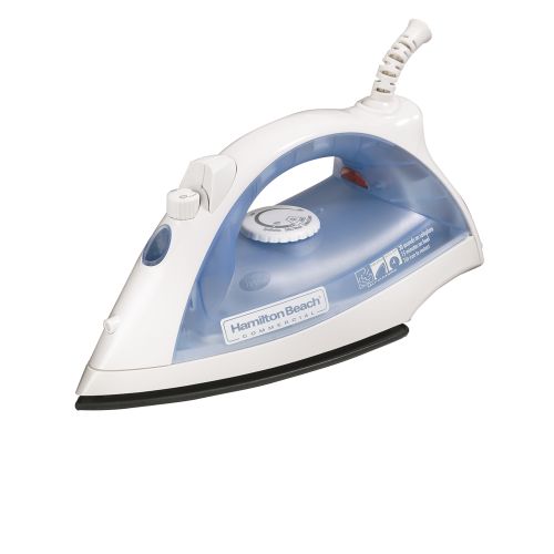 Hamilton Beach® Lightweight Iron, Sprayer, White and Blue